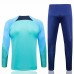 2022-23 FC Barcelona Blue Strike Training Technical Soccer Tracksuit