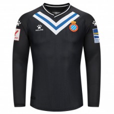 23-24 RCD Espanyol Mens Black Long Sleeve Goalkeeper Jersey