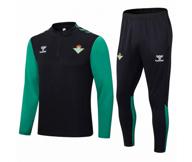 2022-23 Real Betis Black Training Technical Soccer Tracksuit