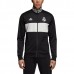 Real Madrid Three-Stripe Full-Zip Black/White Track Jacket