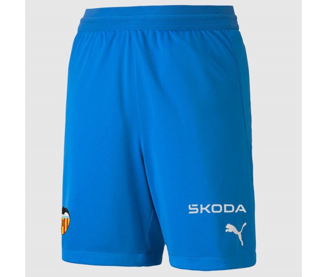 23-24 Valencia CF Mens Blue Goalkeeper Shorts