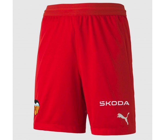 23-24 Valencia CF Mens Red Goalkeeper Shorts