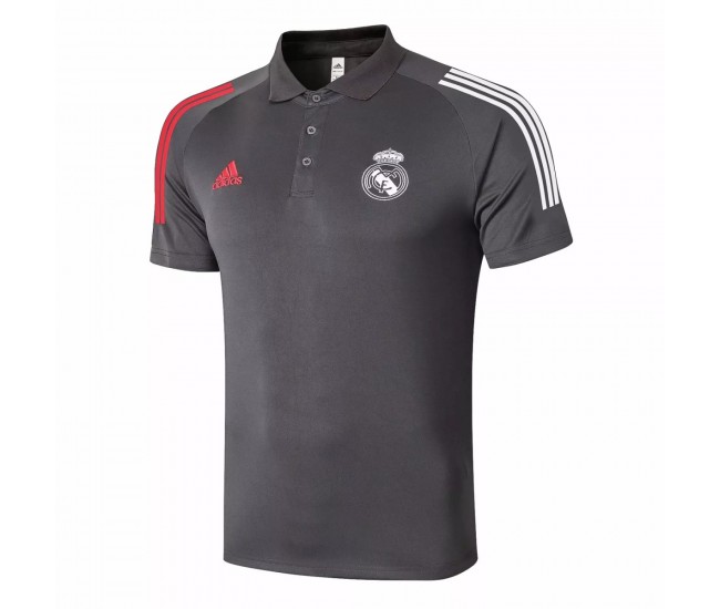 Real Madrid Training Grey Polo Shirt 2020