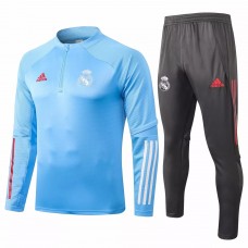 Real Madrid Training Sweat Soccer Blue Tracksuit 2020