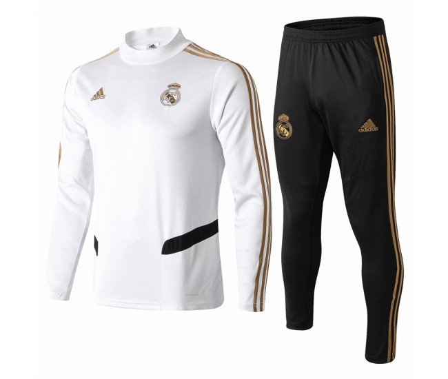 Real Madrid Training Technical Soccer White Tracksuit 2019/20