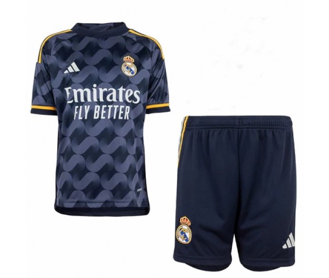 23-24 Real Madrid Kids Away Kit