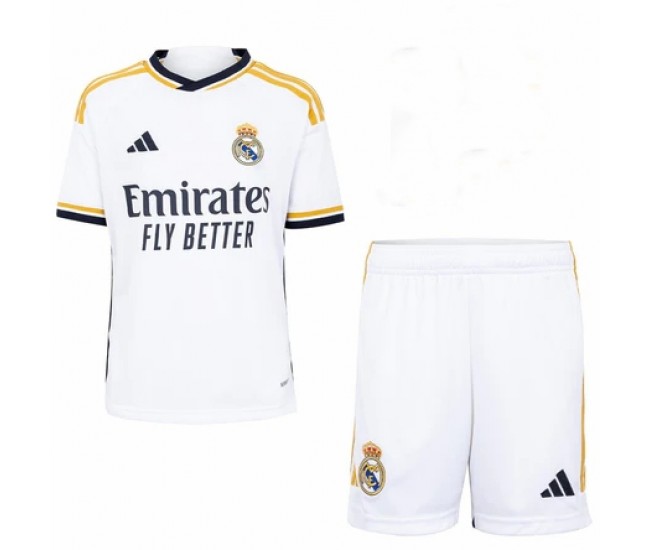 23-24 Real Madrid Kids Home Kit
