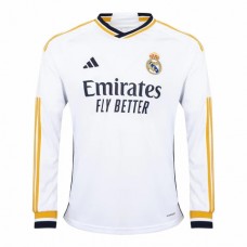 23-24 Real Madrid Mens Long Sleeve Home Jersey