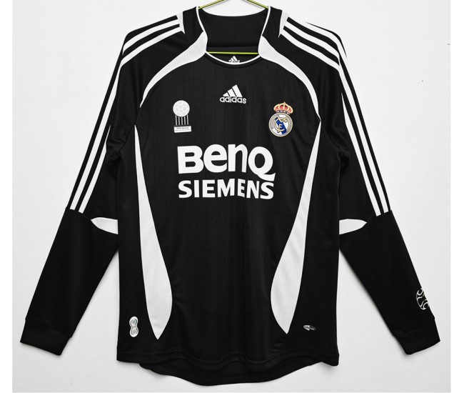 2006-2007 Real Madrid Long Sleeve Third Retro Jersey 