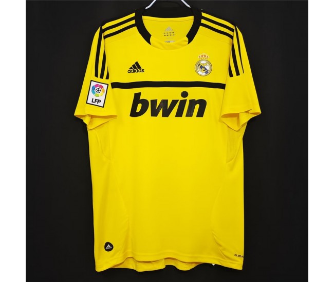 2011-2012 Real Madrid Goalkeeper Retro Jersey Yellow 