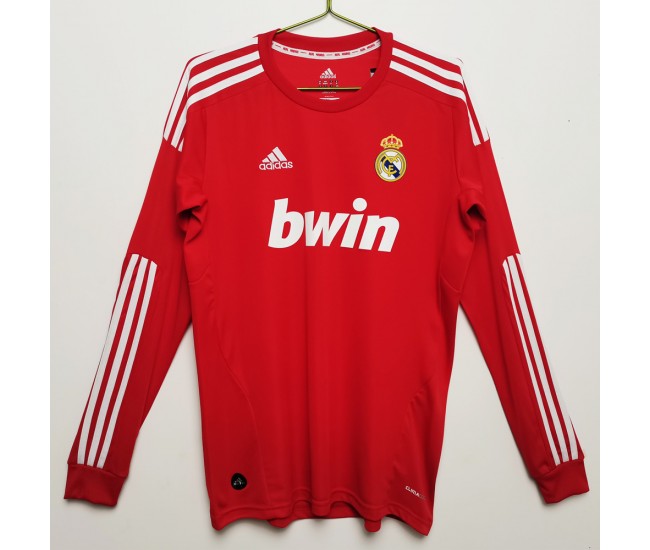2011-2012 Real Madrid Long Sleeve Third Retro Jersey 