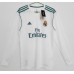 2017-2018 Real Madrid Long Sleeve Home Retro Jersey