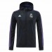 Real Madrid Navy DNA Raglan Full-Zip Hoodie Windbreaker Soccer Jacket