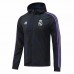 Real Madrid Navy DNA Raglan Full-Zip Hoodie Windbreaker Soccer Jacket