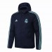Real Madrid All Weather Windrunner Football Jacket Navy 2021