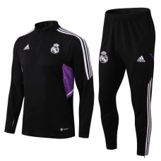 2022-23 Real Madrid Black Technical Training Soccer Tracksuit 2022-23 Real Madrid Black Technical Training Soccer Tracksuit