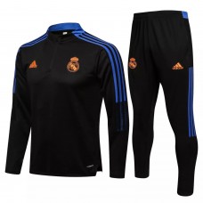 2021-22 Real Madrid Black Technical Training Soccer Tracksuit