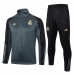 23-24 Real Madrid Grey Training Presentation Soccer Tracksuit