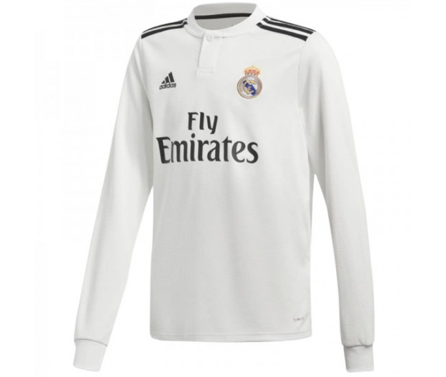 Real Madrid Home Long Sleeve Jersey 2018-2019