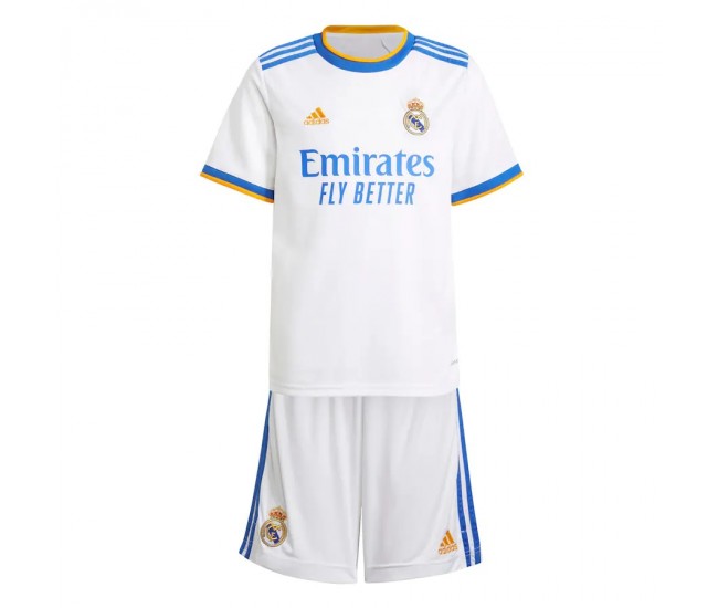 2021-22 Real Madrid Home Youth Kit
