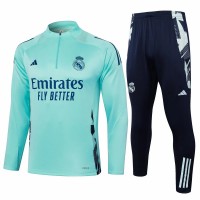 24-25 Real Madrid Mens Green Training Technical Tracksuit