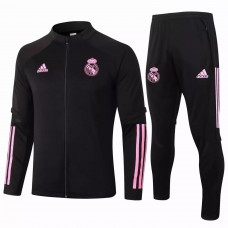 Real Madrid Presentation Football Tracksuit Black 2021