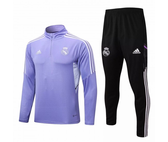 2022-23 Real Madrid Purple Technical Training Soccer Tracksuit