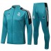  2021-22 Real Madrid Green Training Presentation Soccer Tracksuit