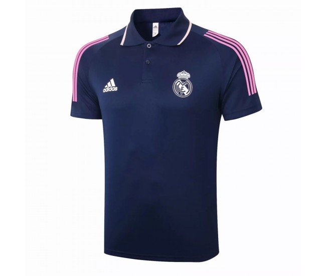 Real Madrid Training Navy Polo Shirt 2021