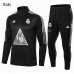 Real Madrid Training Football Tracksuit Human Race Black Kids 2021