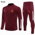 Real Madrid Training Football Tracksuit Maroon Kids 2021