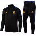 2021 Real Madrid Training Technical Soccer Black Blue Tracksuit