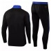 2021 Real Madrid Training Technical Soccer Black Blue Tracksuit