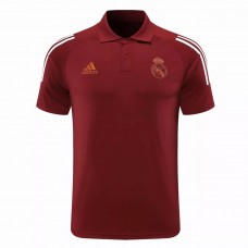 Real Madrid Ucl Polo Shirt Maroon 2021