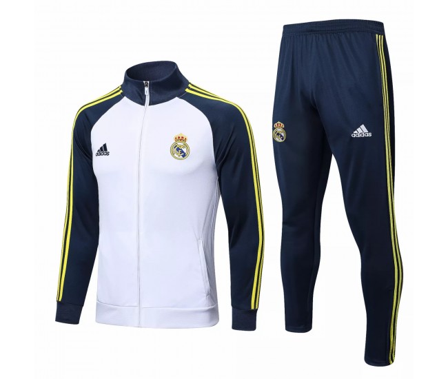 2022-23 Real Madrid White Training Presentation Soccer Tracksuit