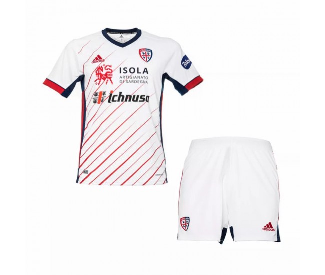 Cagliari Calcio Away Football Kit Kids 2021