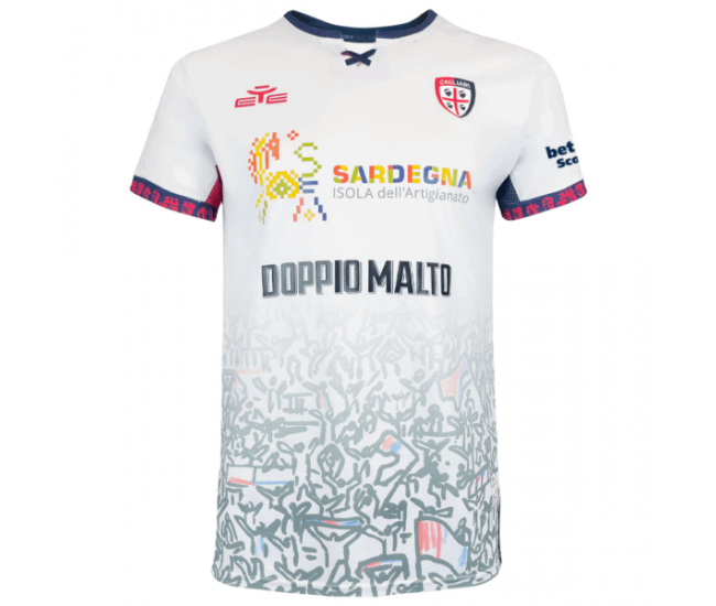 25-26 Cagliari Calcio Mens Away Soccer Jersey