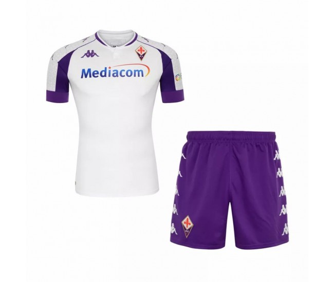 Fiorentina Away Football Kit Kids 2021