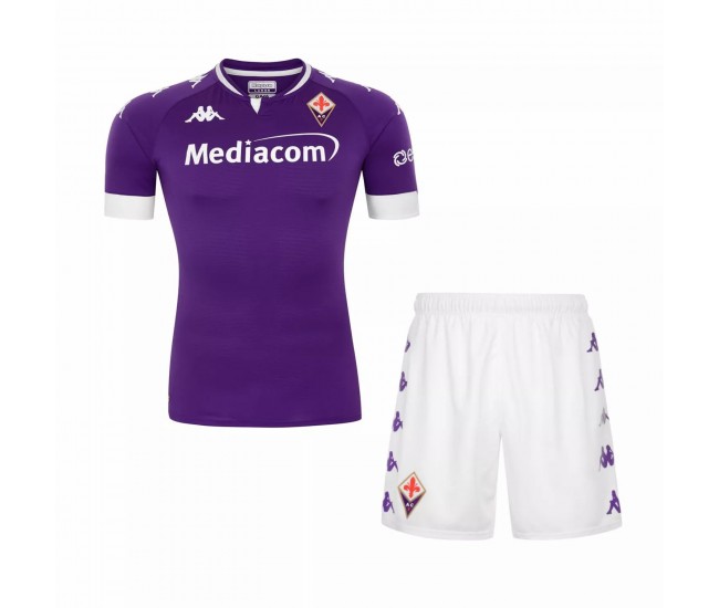 Fiorentina Home Football Kit Kids 2021