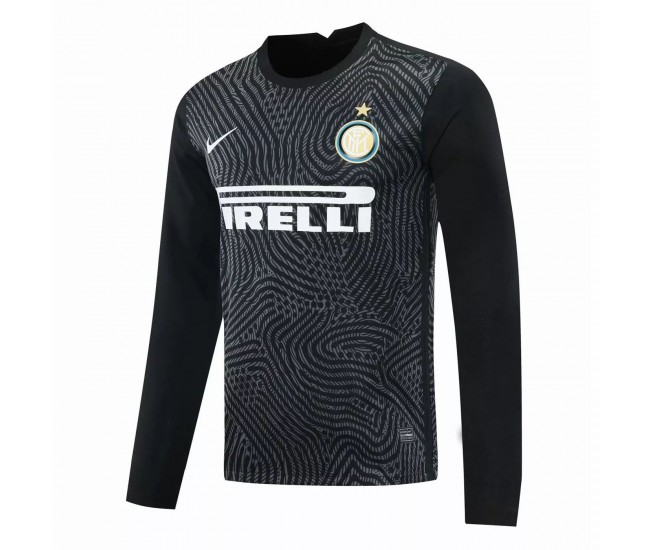 Inter Milan Goalkeeper Long Sleeve Shirt Black 2021