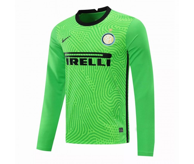 Inter Milan Goalkeeper Long Sleeve Shirt Green 2021