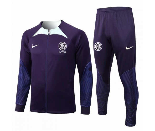 2022-23 Inter Milan Purple Training Presentation Soccer Tracksuit