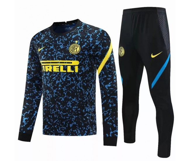 Inter Milan Football Training Technical Tracksuit Blue 2021