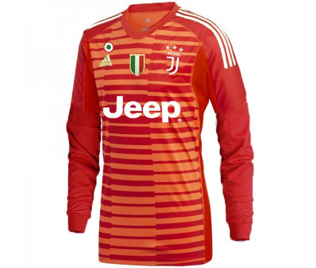 Juventus adidas 2018-2019 Red Goalkeeper Long Sleeve Jersey
