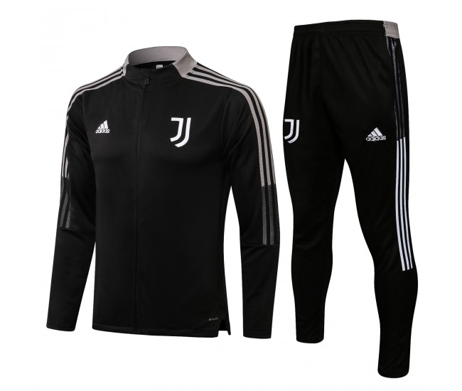 2021-22 Juventus Black Training Presentation Soccer Tracksuit