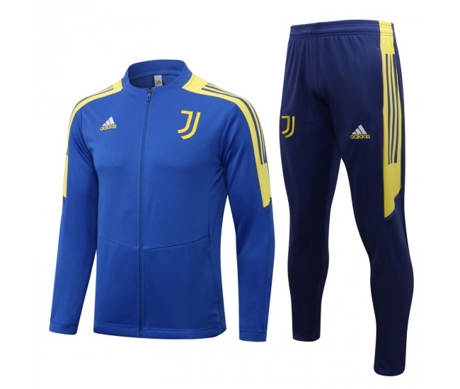 2021-22 Juventus Blue Training Presentation Soccer Tracksuit