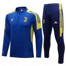 2021-22 Juventus Blue Training Technical Football Tracksuit