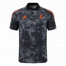 Juventus Polo Shirt UCL Black Texture 2021