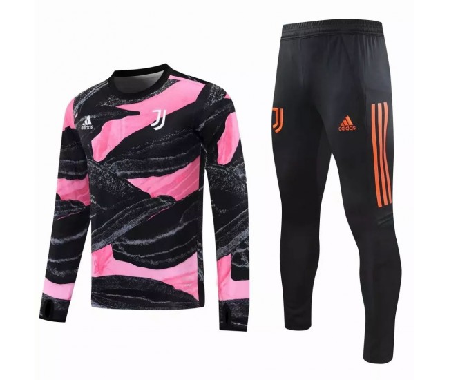 Juventus Football Technical Training Black Pink Tracksuit 2021