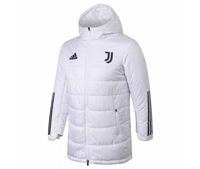 Juventus White Winter Football Jacket 2021